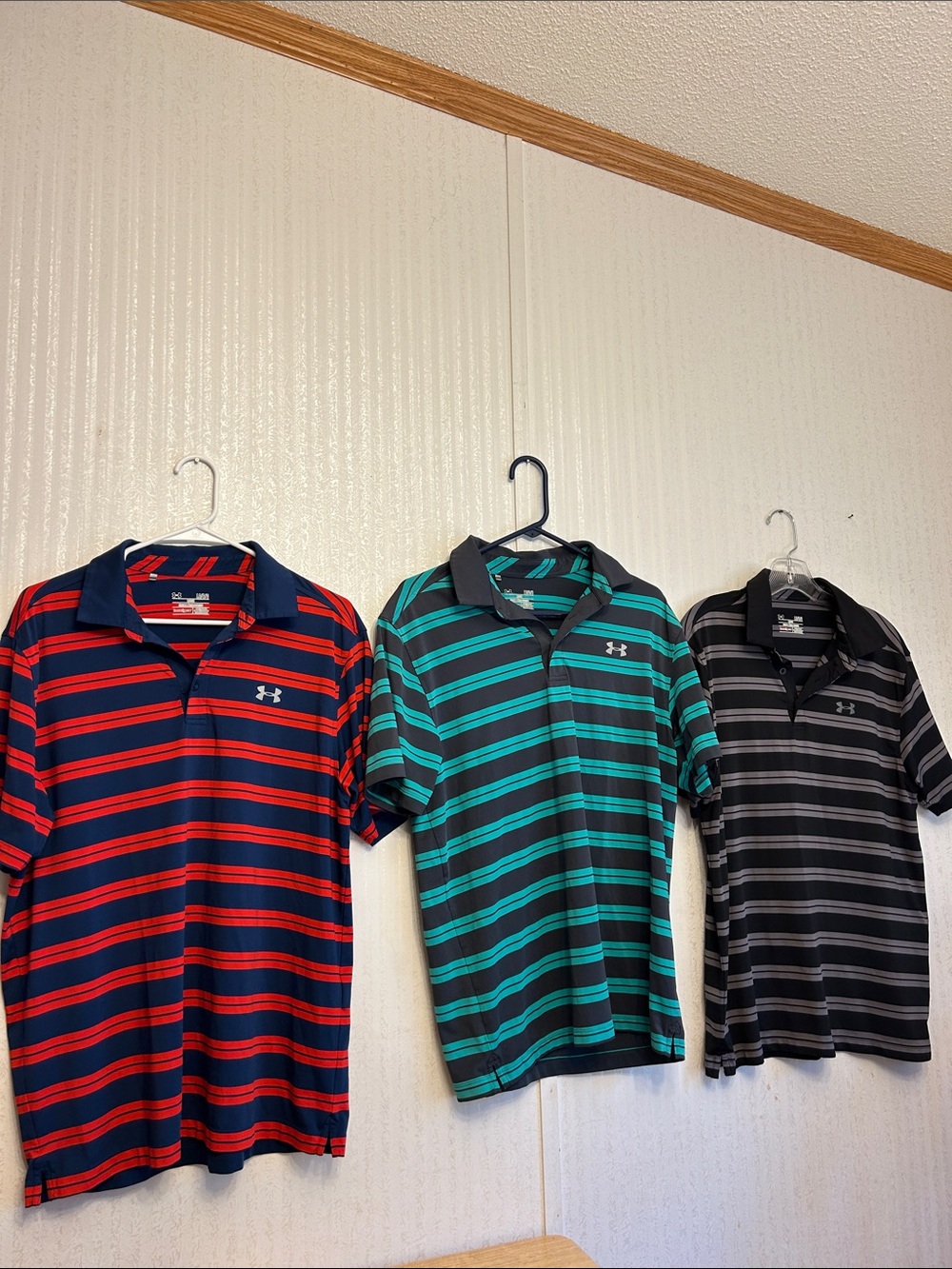 Under Armour Men’s Polo Trio!!! - Navy/Red, Teal/Charcoal, Black/Gray